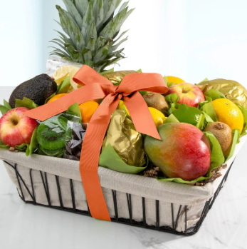 A Gift Inside Tropical Abundance Fruit Basket