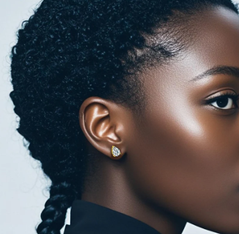 S925 Pear Cut Synthetic Moissanite Prong Stud Earrings For Men Women