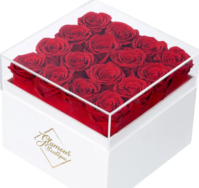 Preserved Roses in a Box Flower