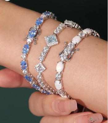 Birthstone Bracelets Sterling Silver