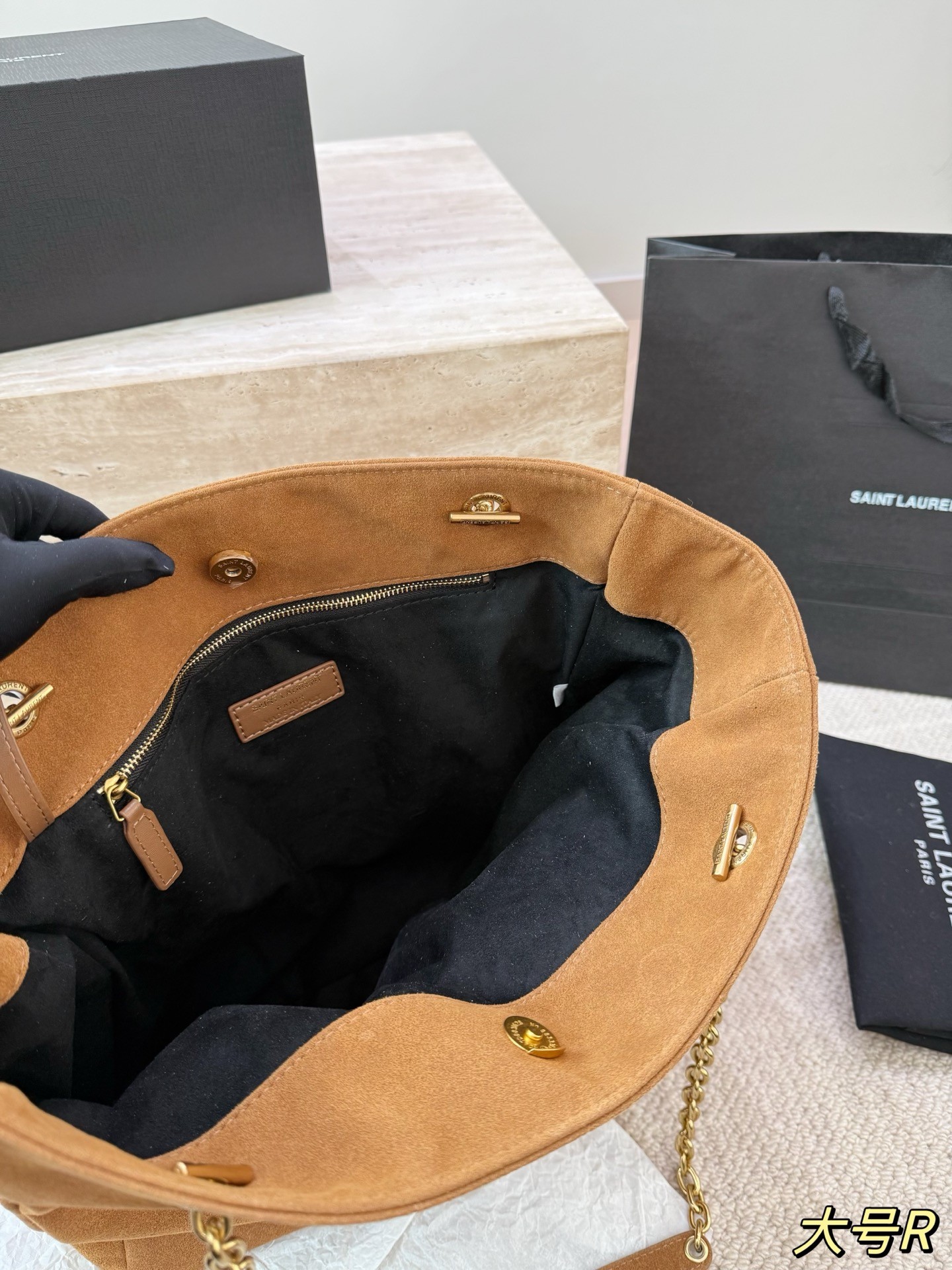 Sac cabas en daim Jamie Shopping Yves Saint Laurent