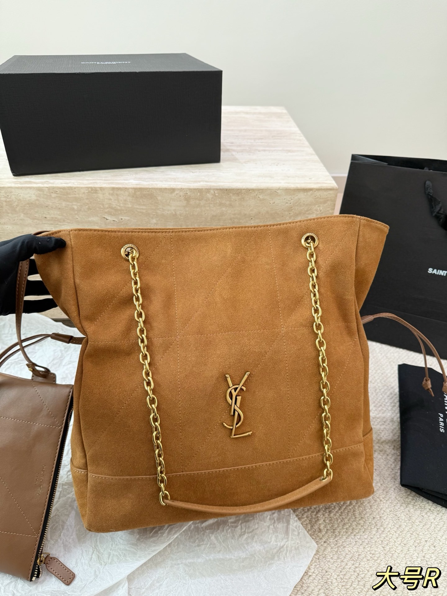 Sac cabas en daim Jamie Shopping Yves Saint Laurent