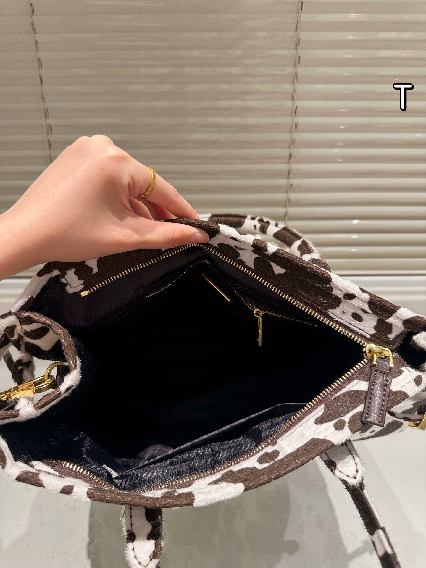 Prada Bonnie Medium Printed Leather Handbag