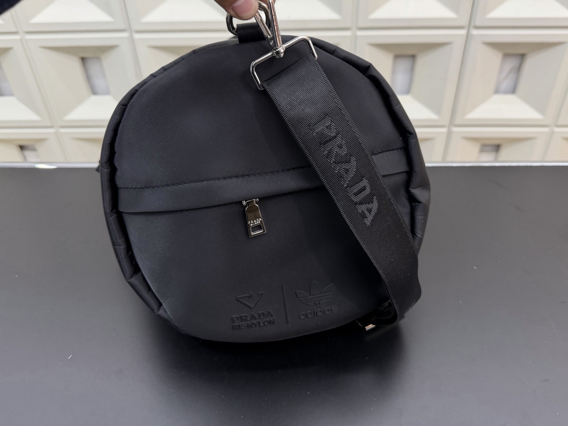 Prada Re-Nylon and Saffiano Leather Travel Bag