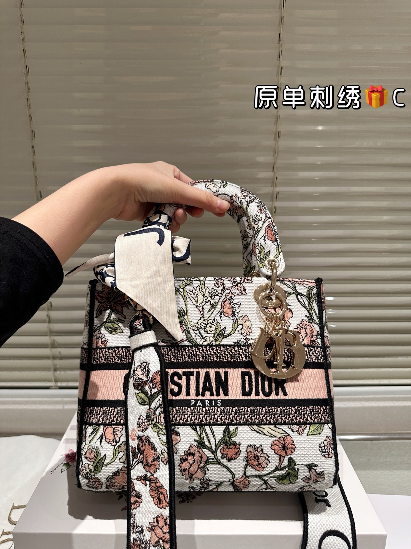 (Dior) Small Lady D-Lite Handbag
