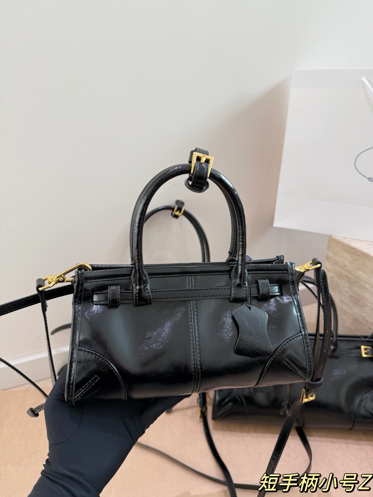 Prada Bonnie Mini Leather Handbag