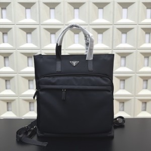 Prada Re-Nylon and Saffiano Leather Tote Bag