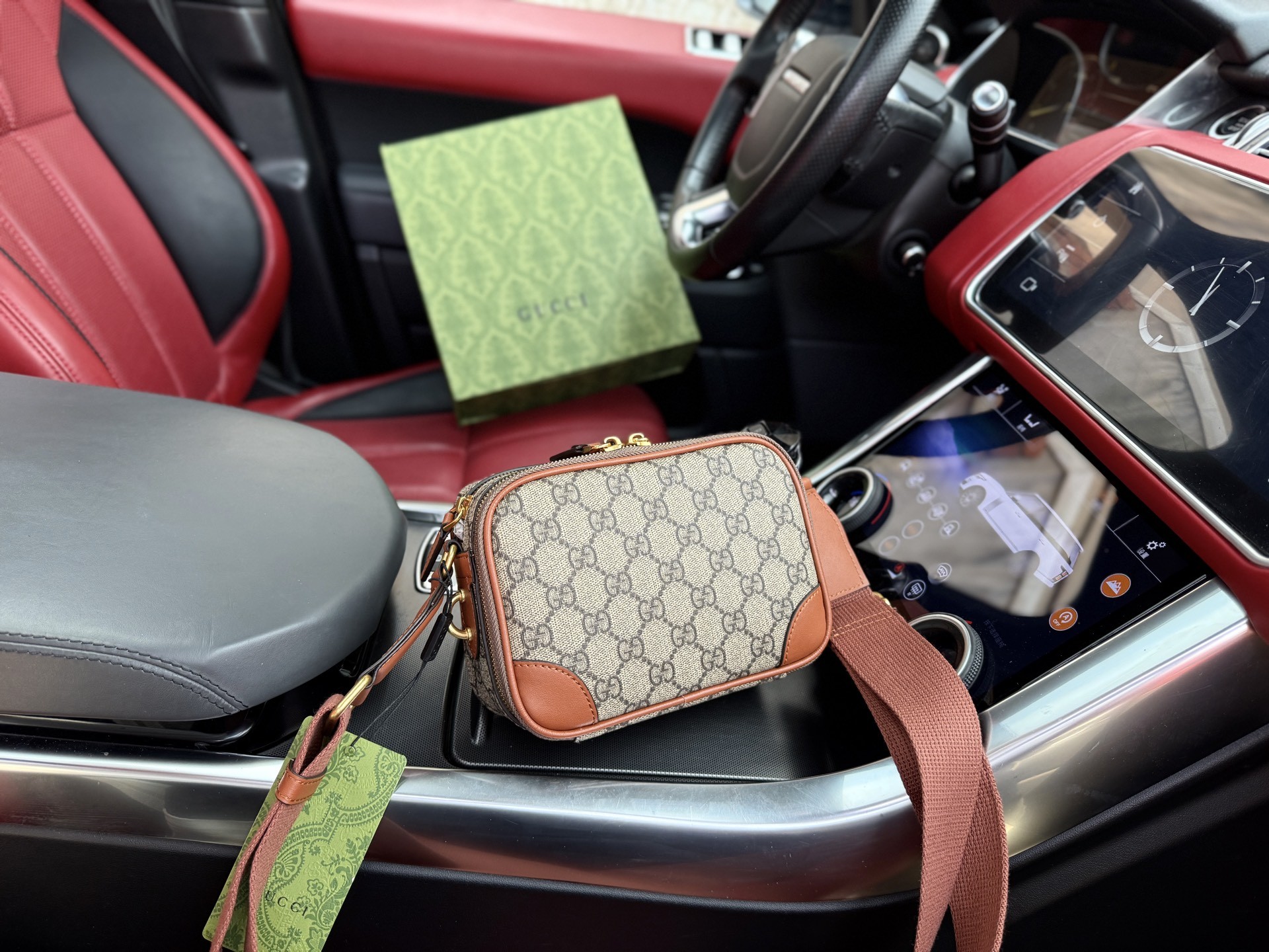 Gucci GG Emblem Mini Crossbody Bag