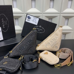 Prada Triangle Shoulder Bag.