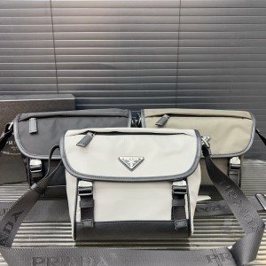 Prada Re-Nylon and Saffiano Leather Shoulder Bag