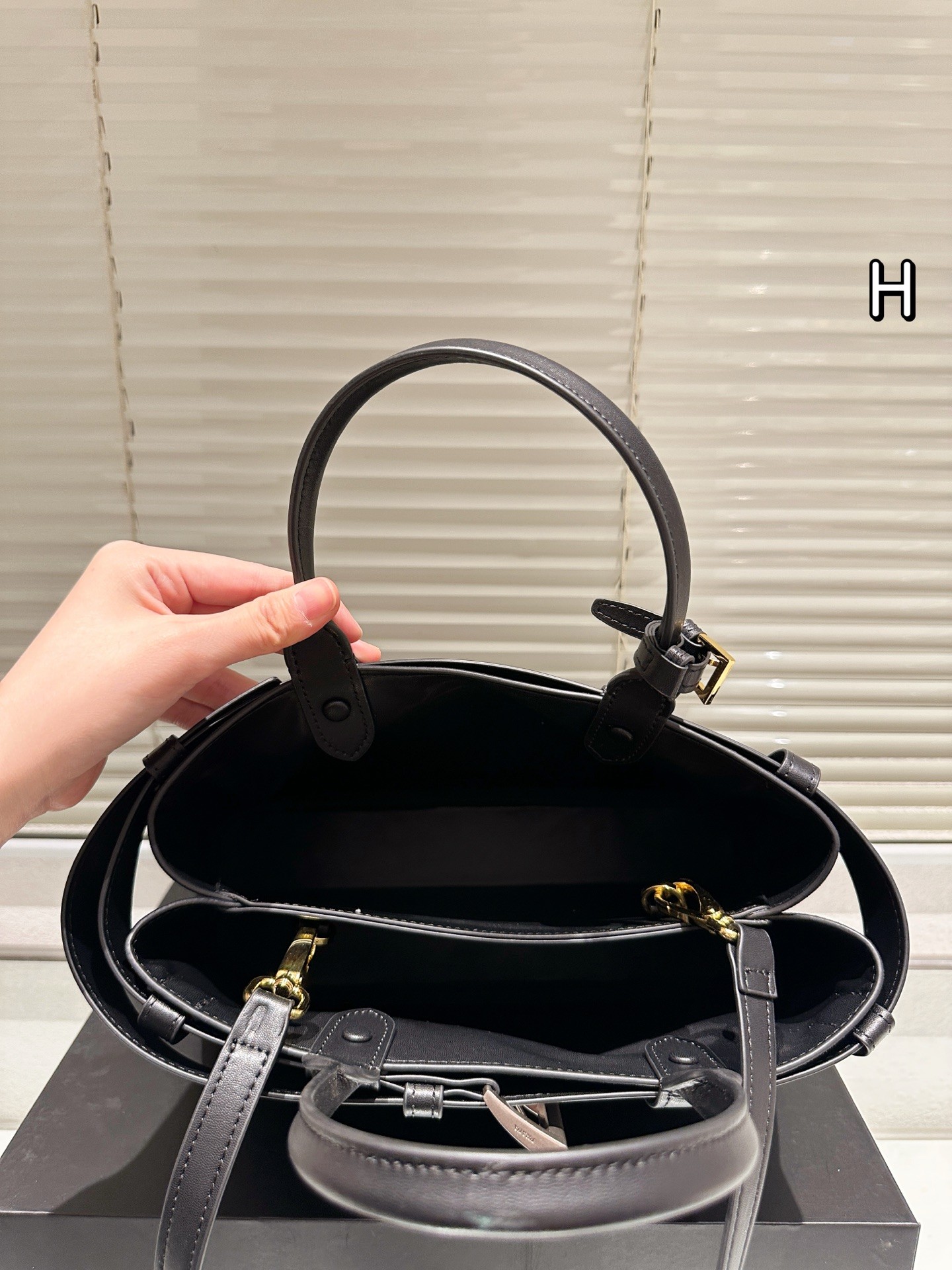 Prada Buckle Medium Suede Tote with Belt