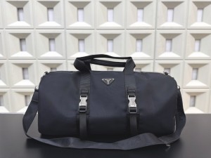 Prada Re-Nylon and Saffiano Leather Travel Bag