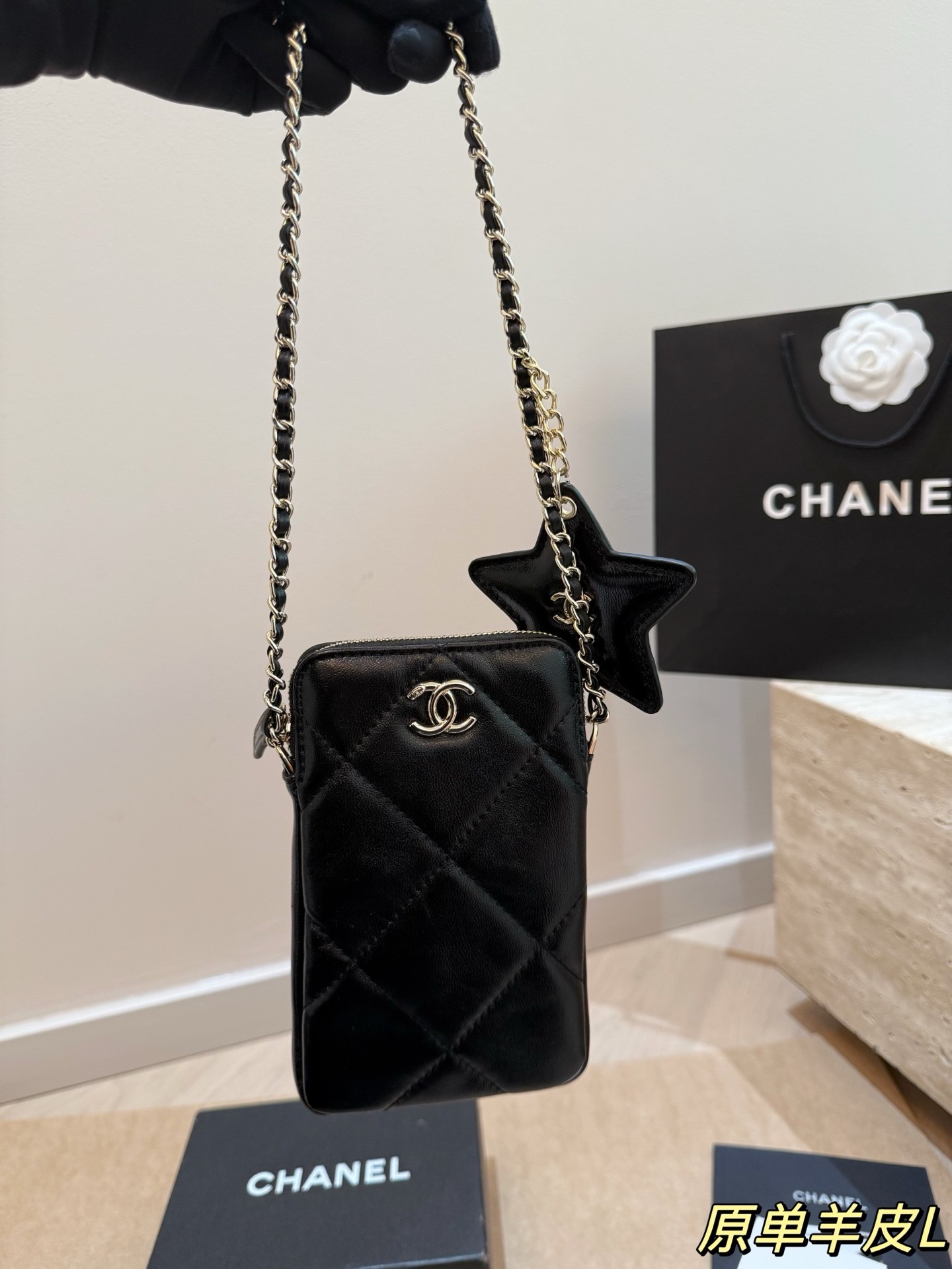 (Chanel) 25N COCO NEIGE Collection Velvet Camera Bag