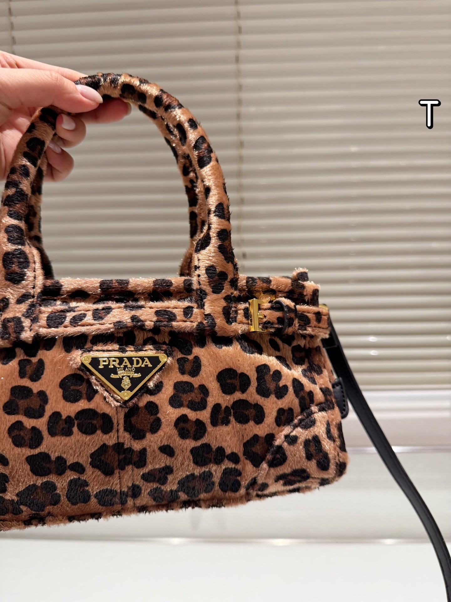 (Prada) Bonnie Mini Printed Leather Tote Bag