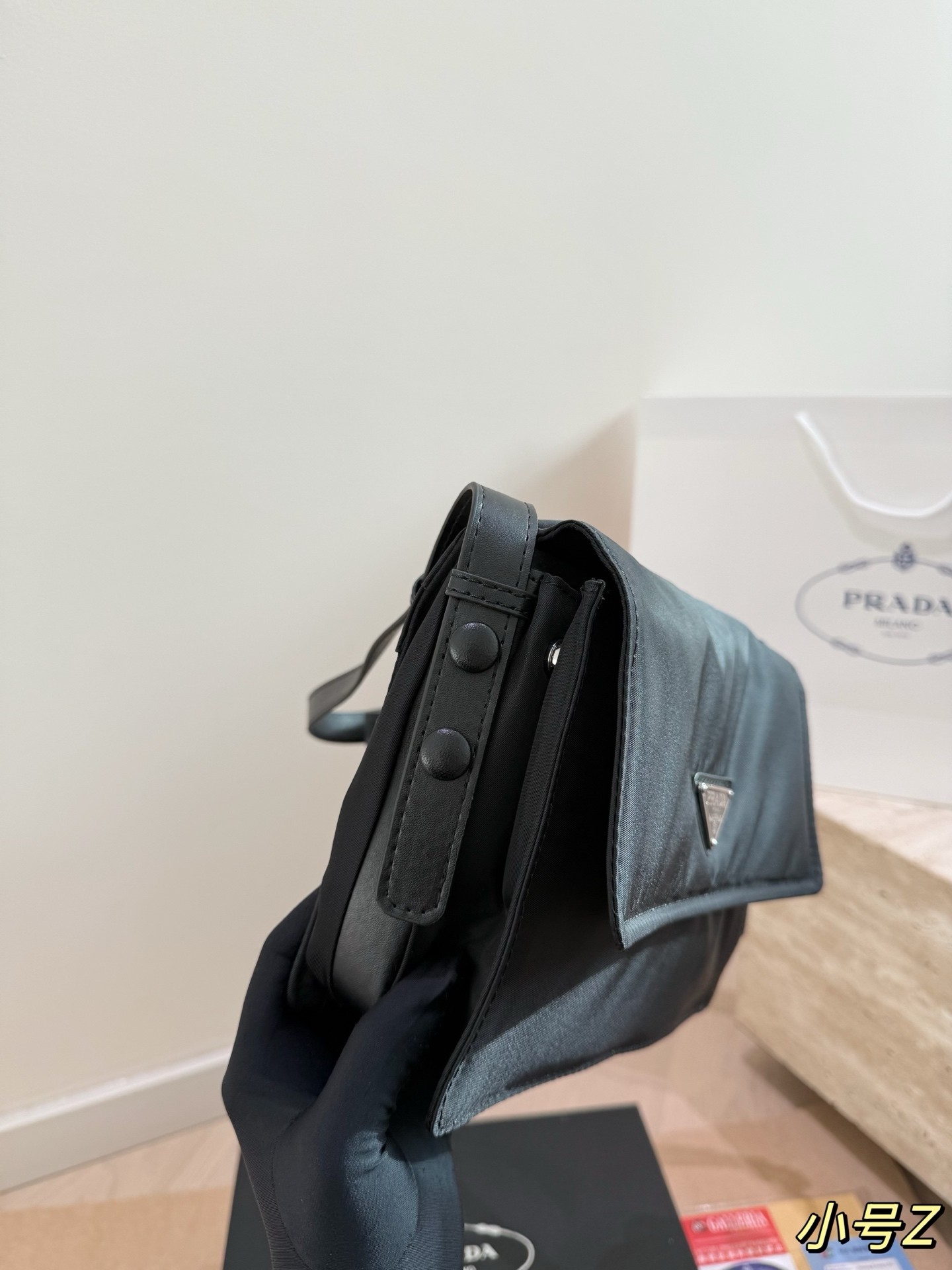 Prada Traveller Small Quilted Recycled Nylon Shoulder Bag