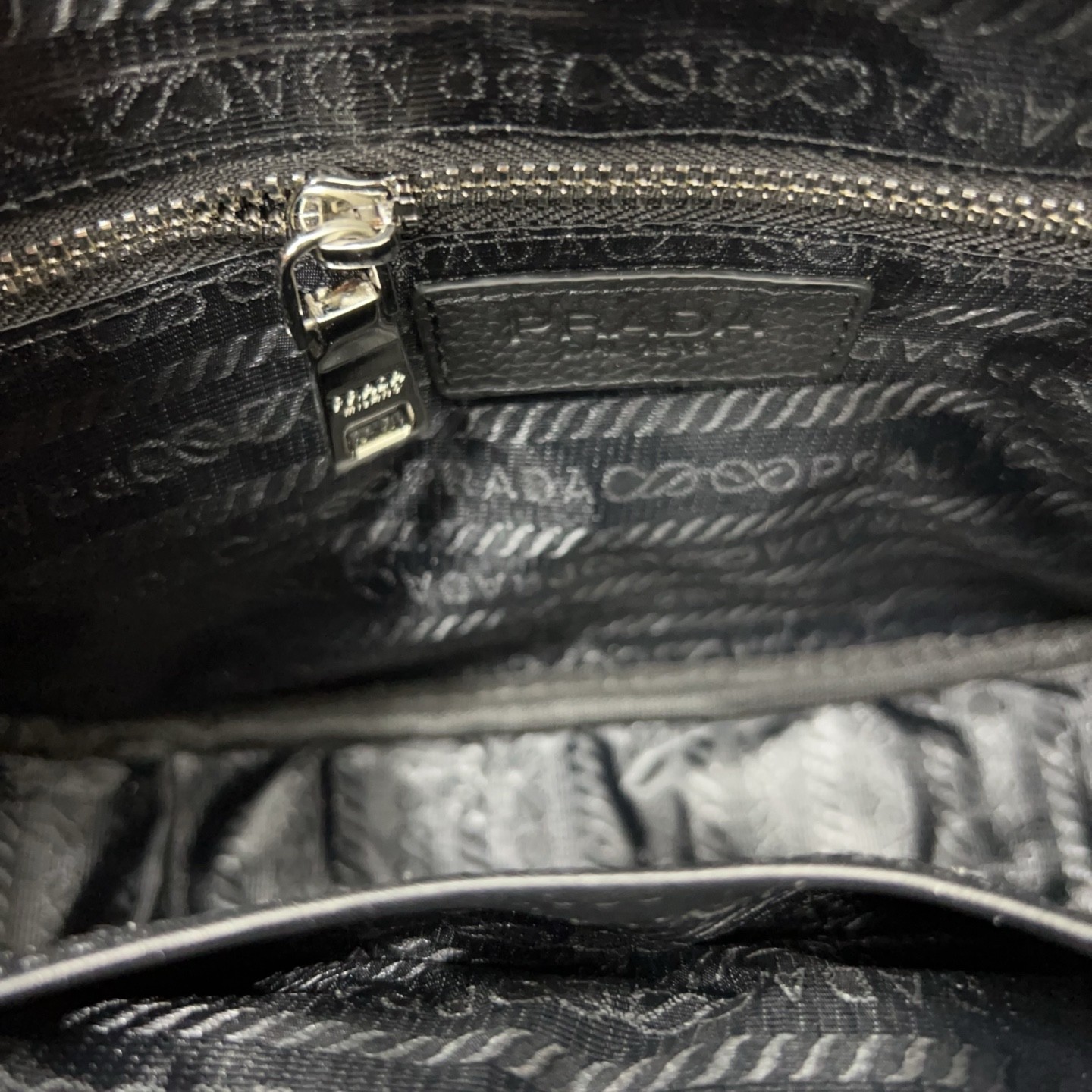 Prada Men's Black Leather Shoulder/Crossbody Camera Bag