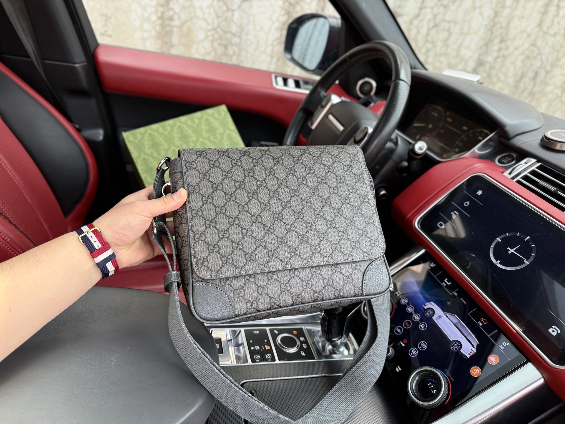 Gucci GG Emblem Medium Crossbody Bag