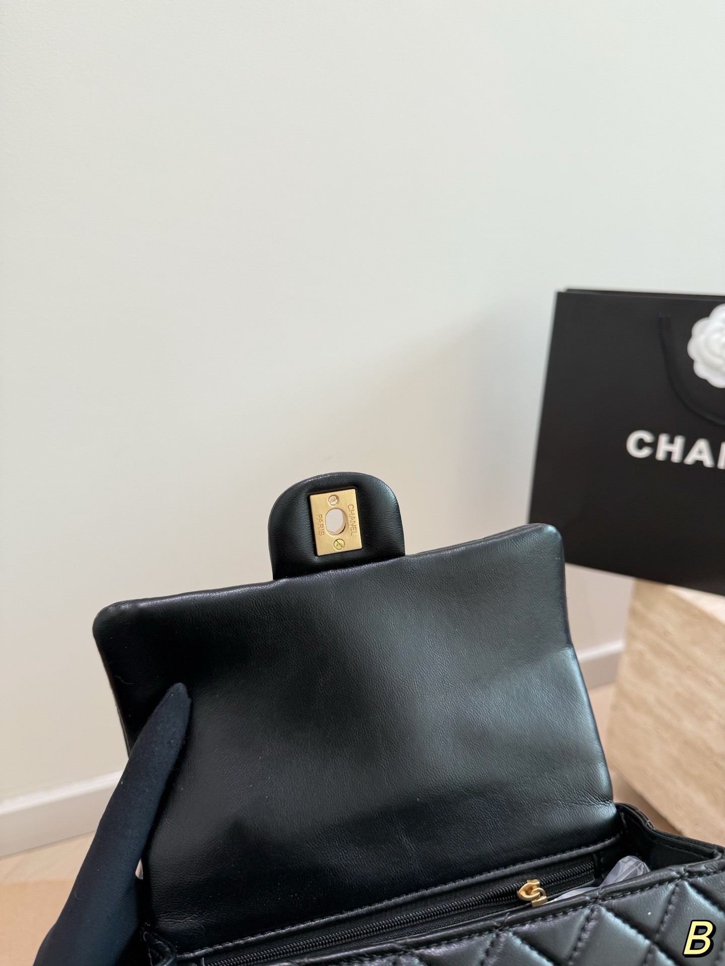 (Chanel) Mini Classic Top-Handle Flap Bag