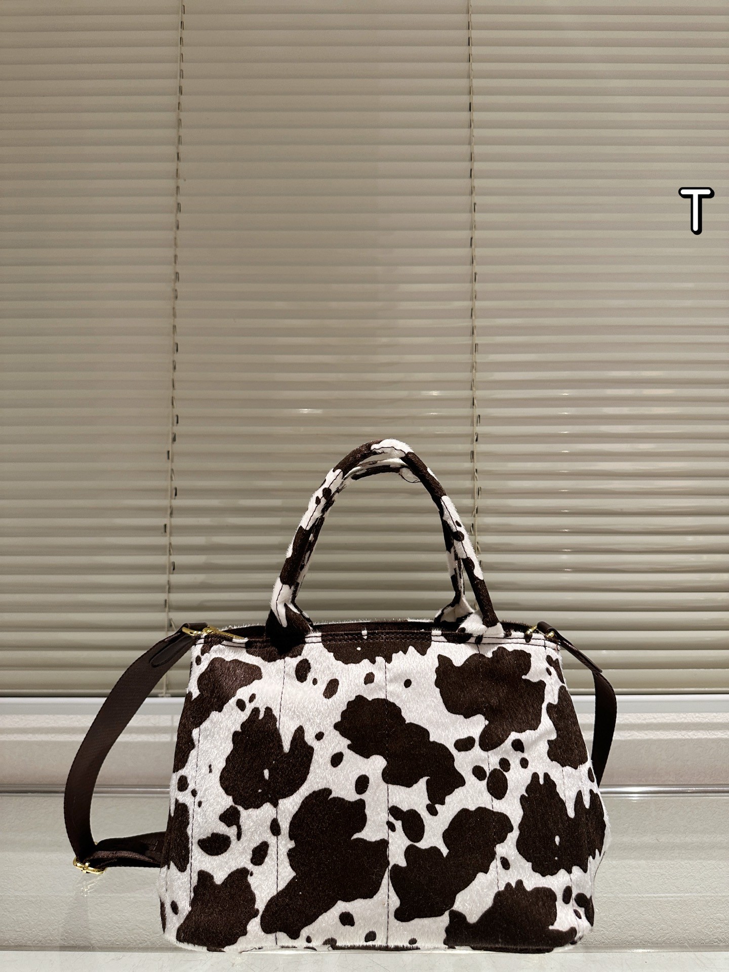 Prada Bonnie Medium Printed Leather Handbag