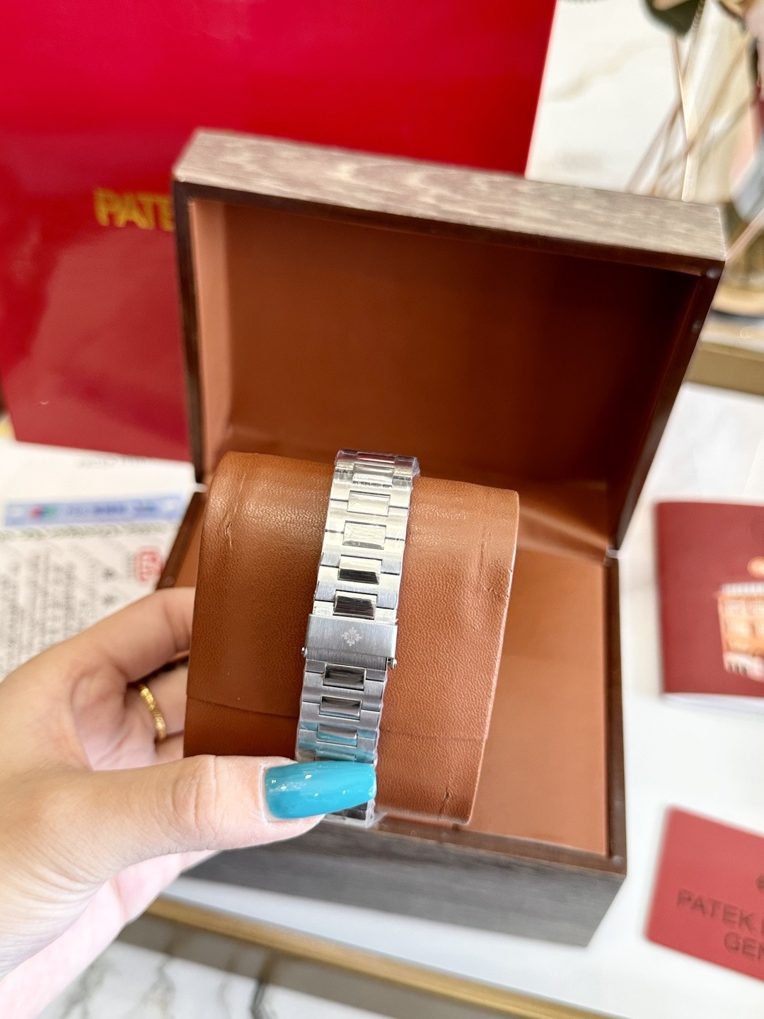 Patek Philippe Nautilus watch.