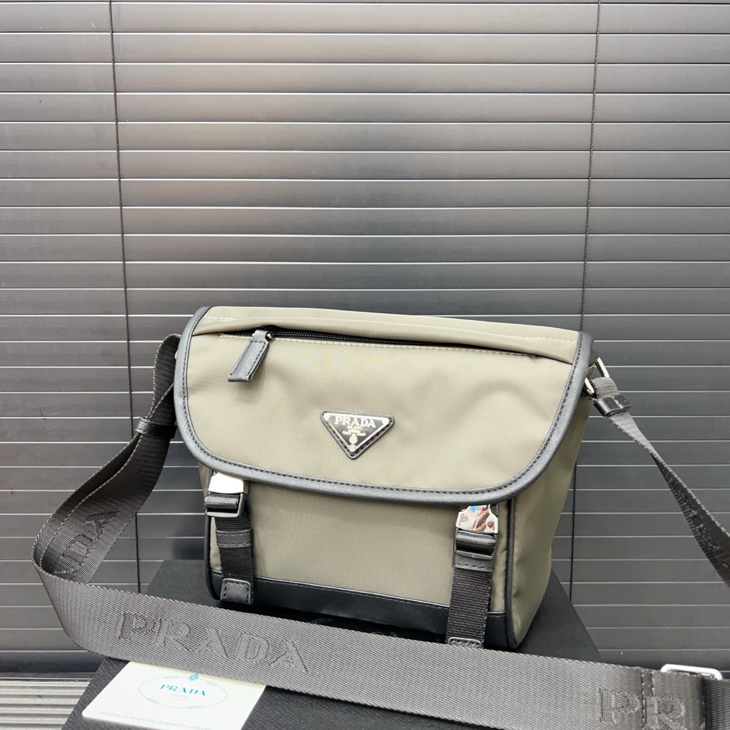 Prada Re-Nylon and Saffiano Leather Shoulder Bag