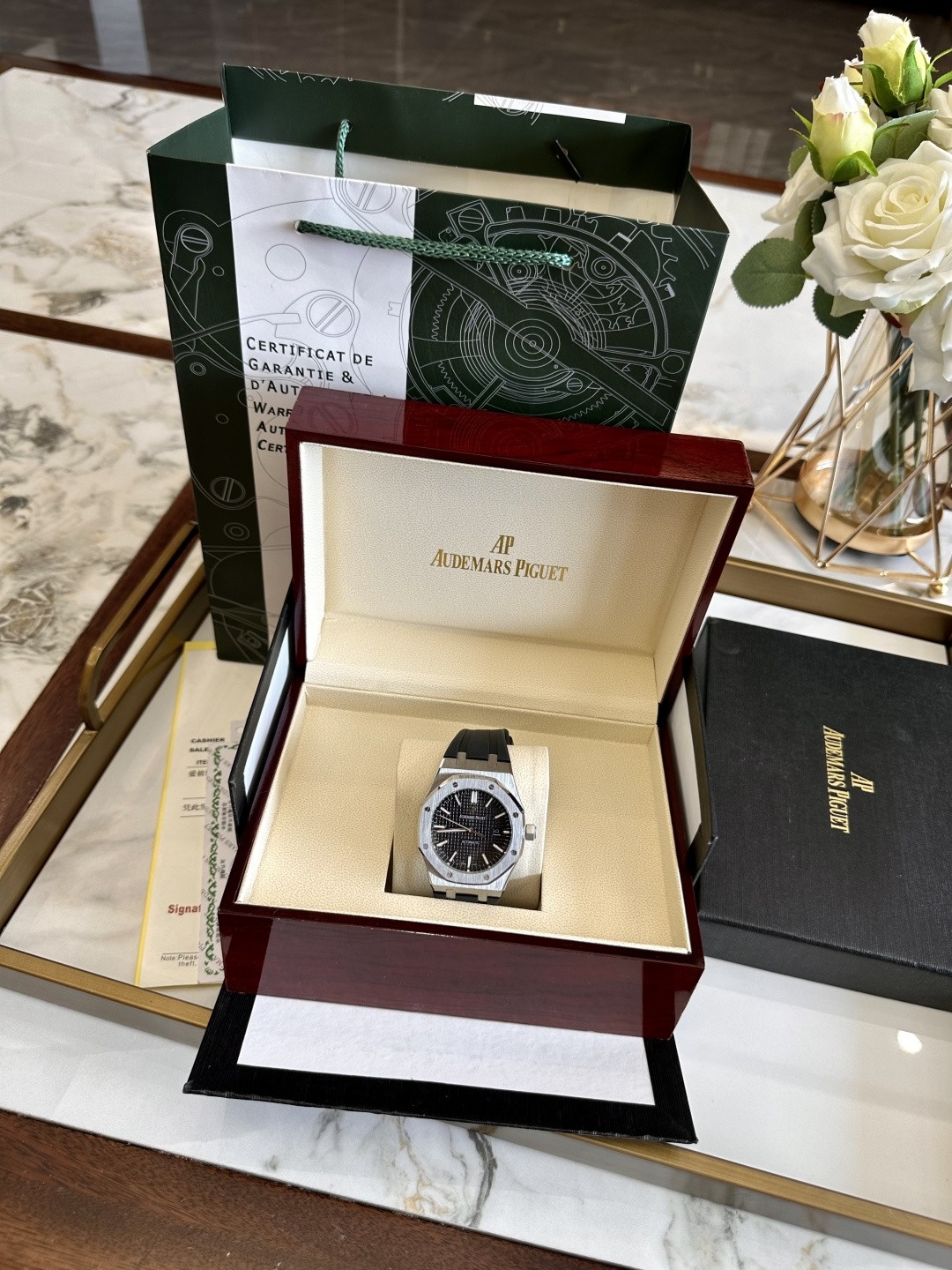 Audemars Piguet Royal Oak series automatic winding wristwatch.