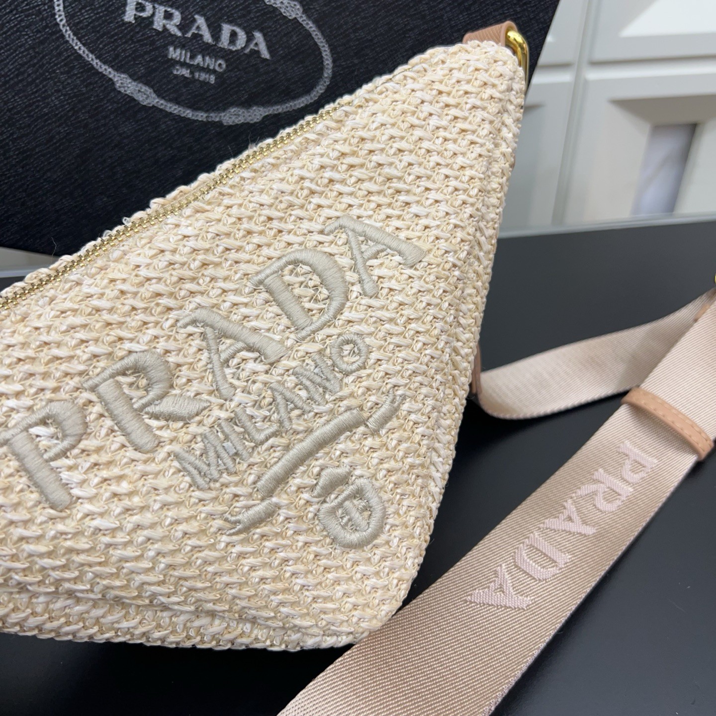 Prada Triangle Shoulder Bag.