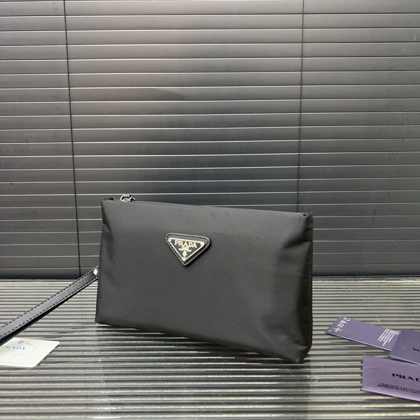 Prada Saffiano Leather Pouch