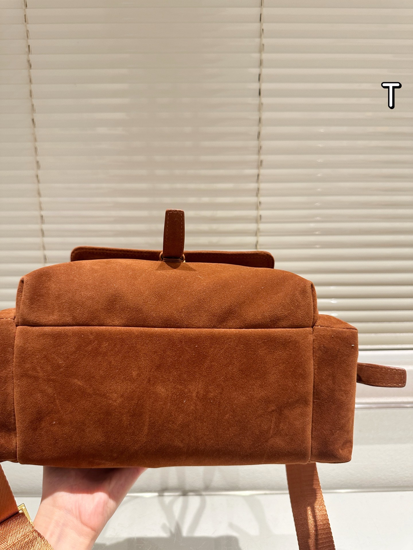 Prada Explore Brown suede handbag