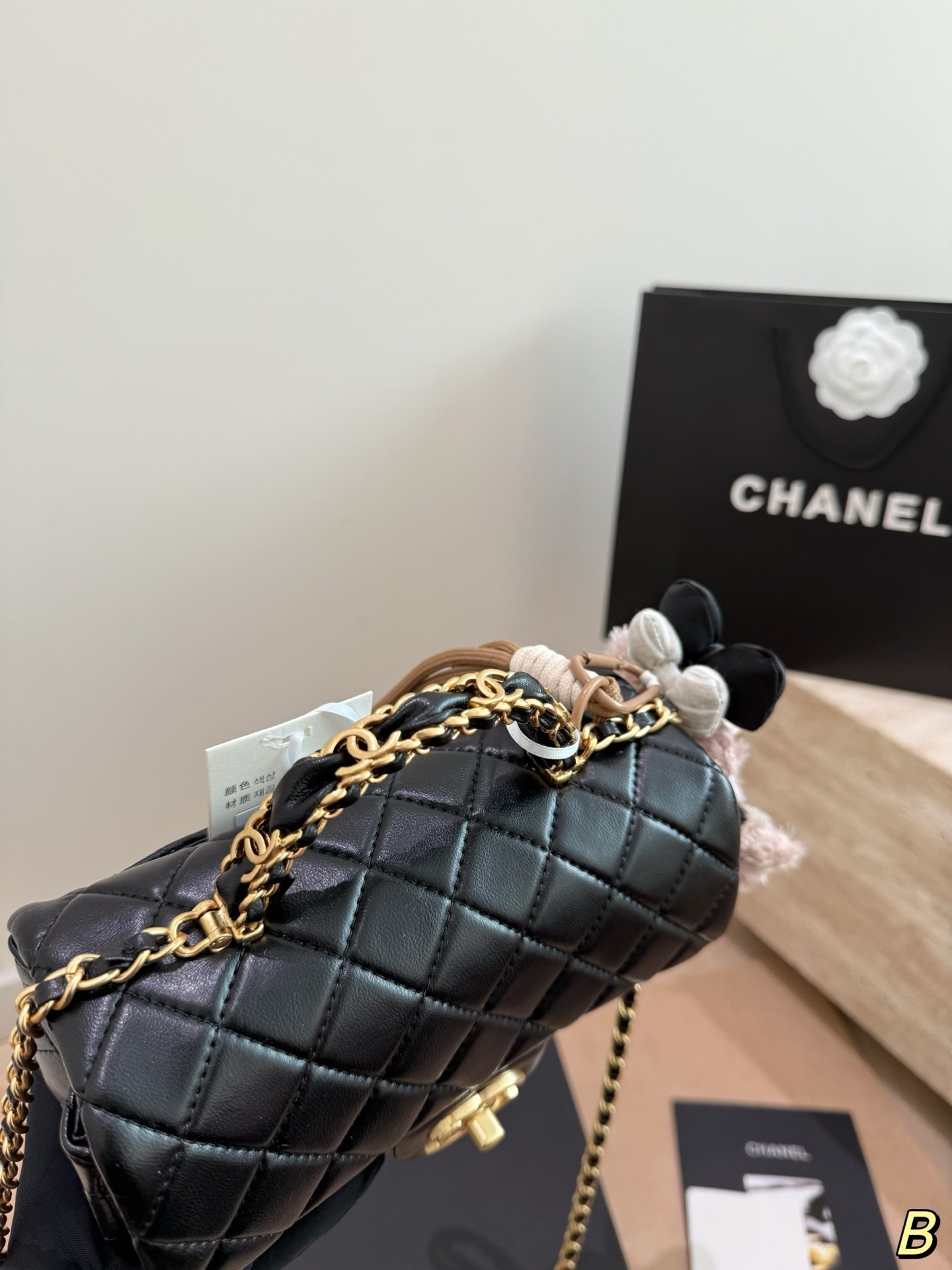 (Chanel) Mini Classic Top-Handle Flap Bag