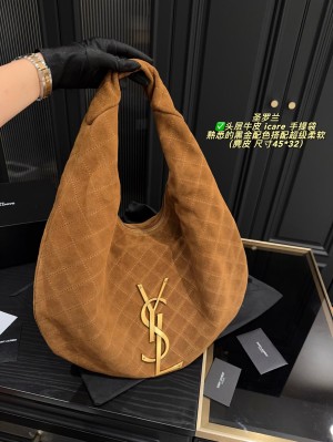 Sac à main HOB0 en daim matelassé Icare de Saint Laurent