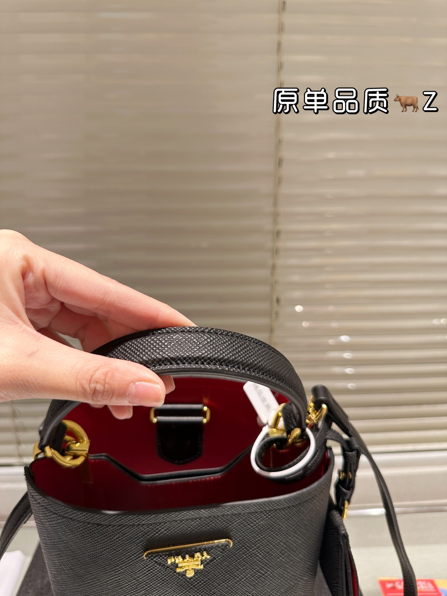 Prada Panier Saffiano Leather Handbag