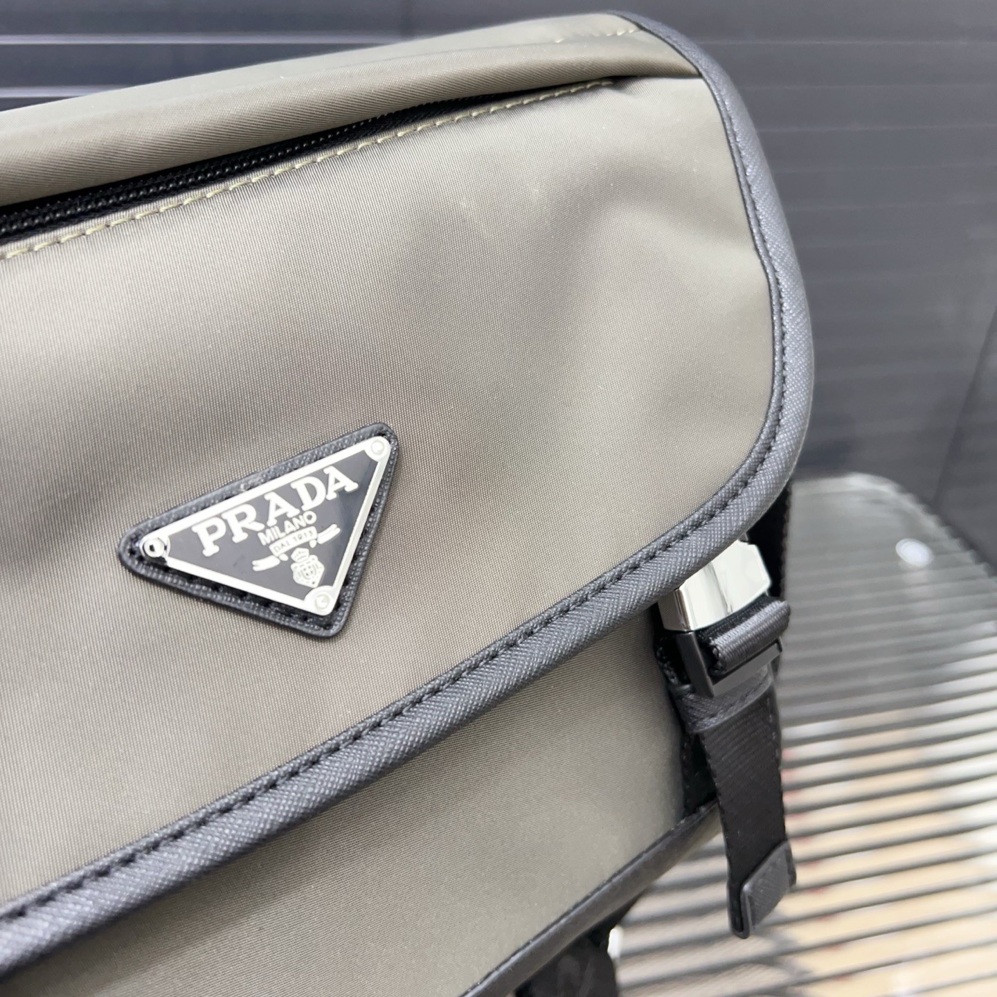 Prada Re-Nylon and Saffiano Leather Shoulder Bag