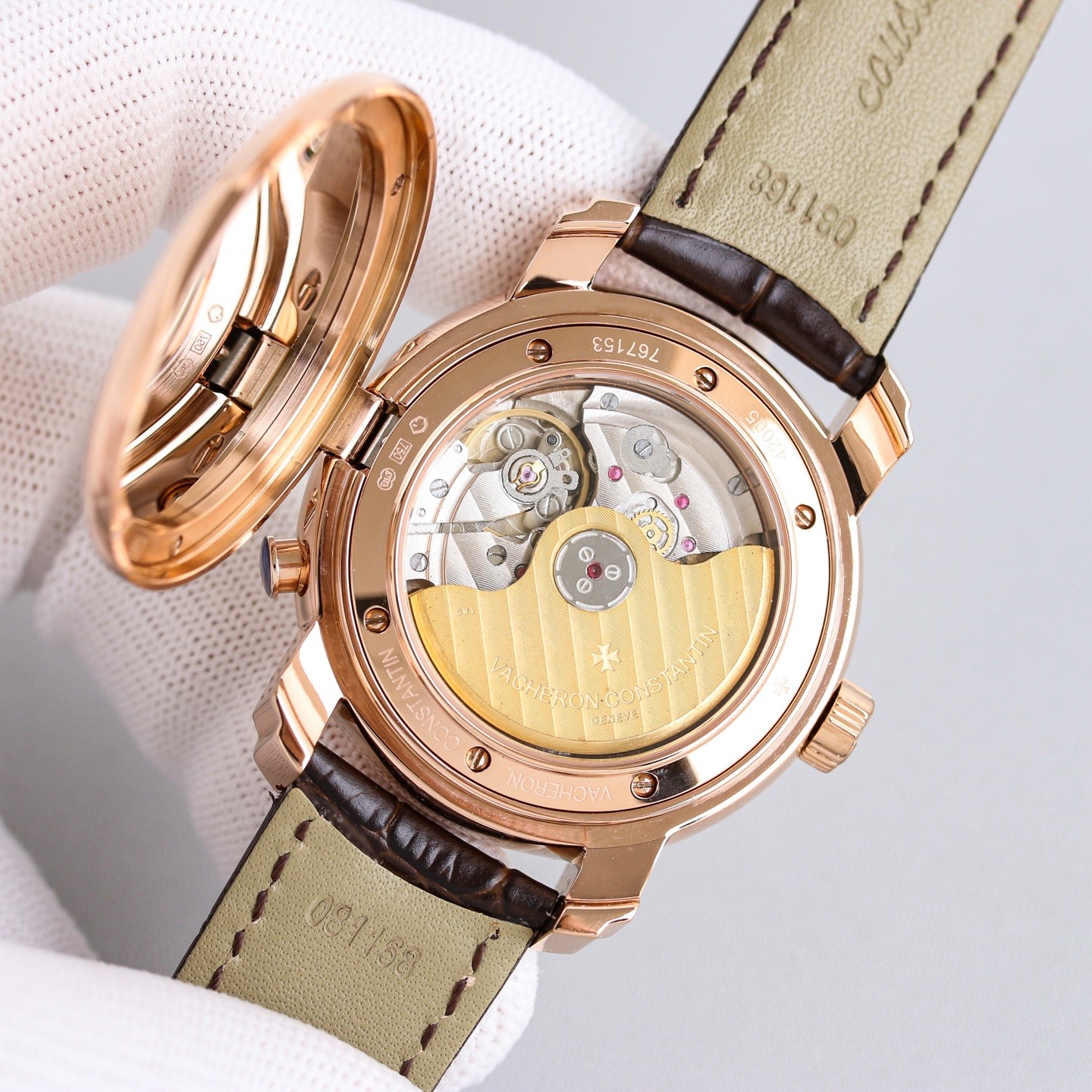 (Vacheron Constantin) Malte Dual Time Zone Standard Hands Watch