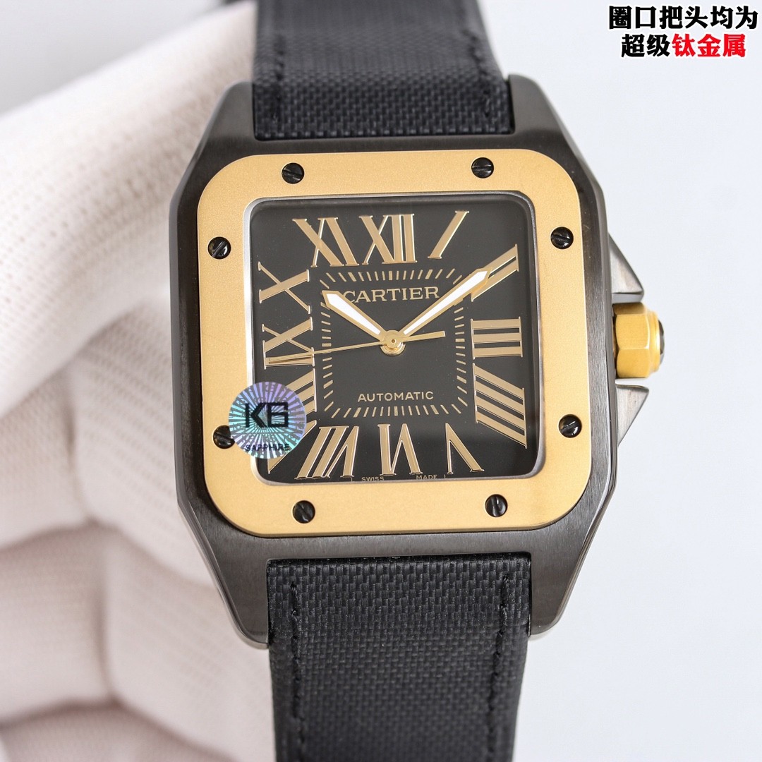 (Cartier) Santos 100 Men's Watch.