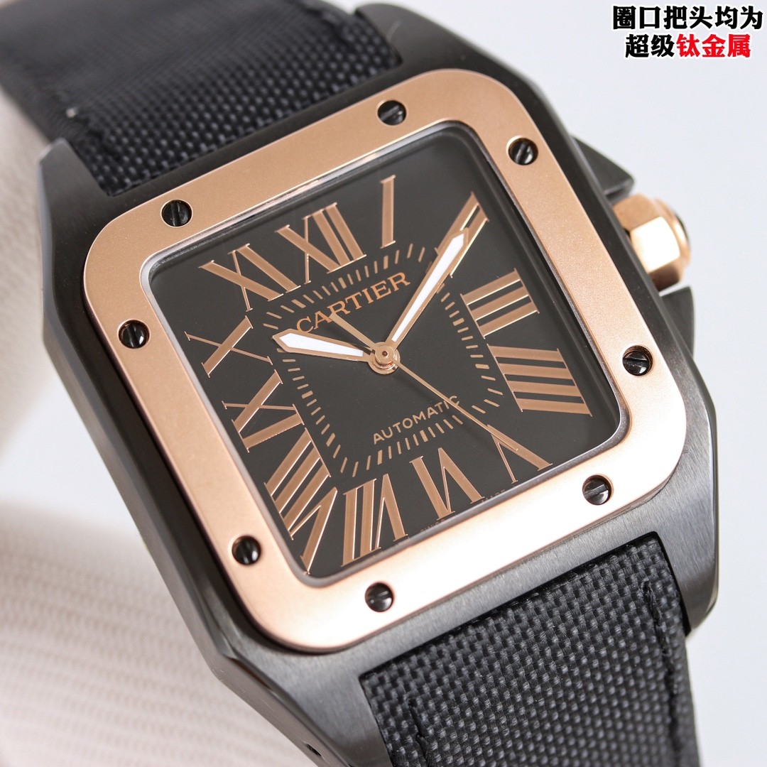 (Cartier) Santos 100 Men's Watch.