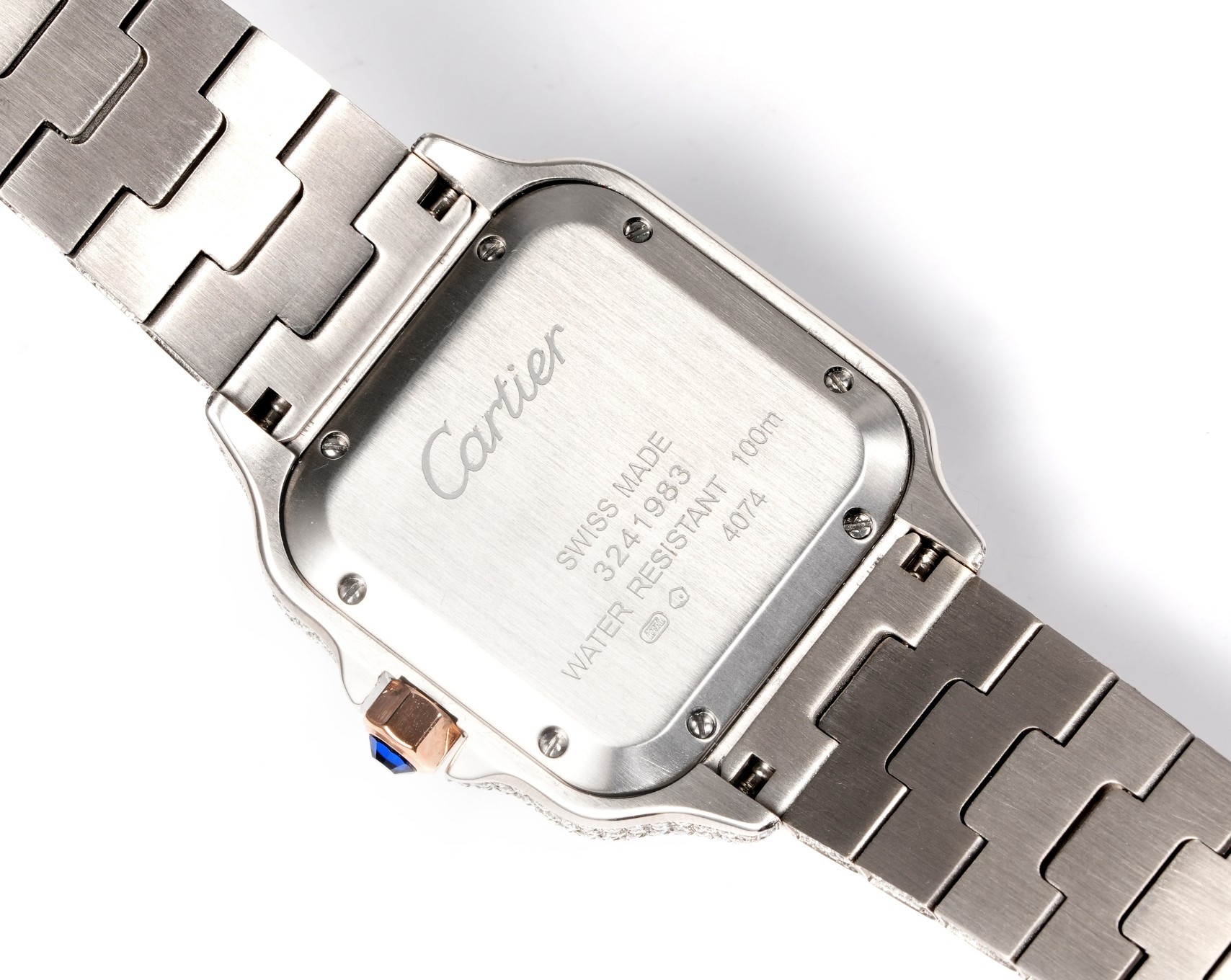 Luxury diamond-set men's watches from the Cartier Santos collection