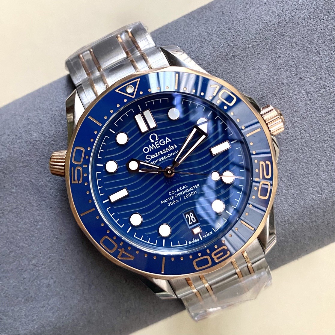 This watch is the 42mm Co-Axial Master Chronometer from the Omega Seamaster Diver 300M collection.