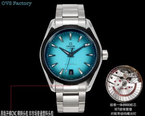 Omega Seamaster Aqua Terra 150m “Summer Blue” Gradient Blue Replica Watch.
