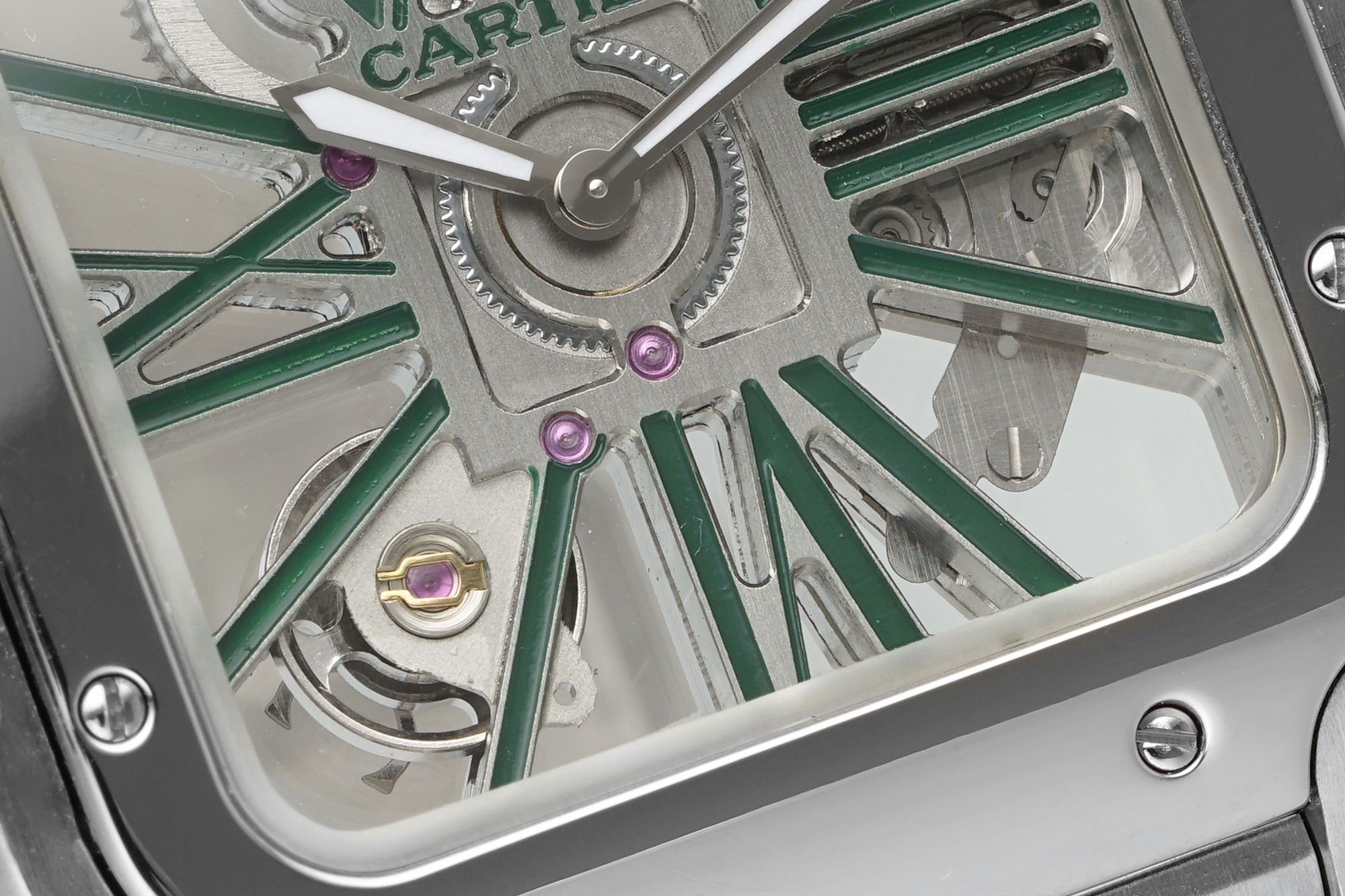 (Cartier) Skeleton Watches from the Santos de Cartier Collection