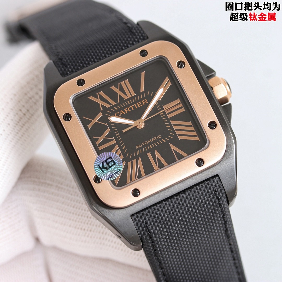 (Cartier) Santos 100 Men's Watch.